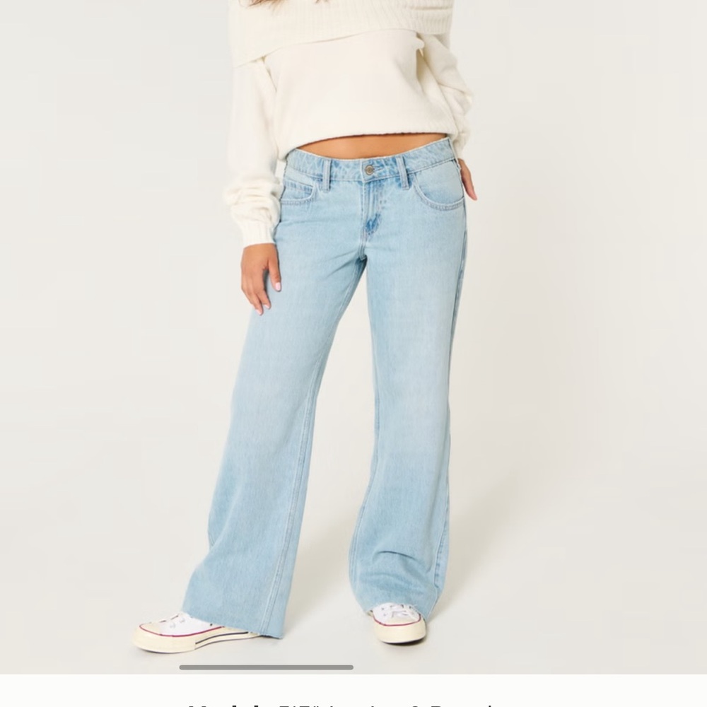 Hollister low rise baggy jean size w27 long